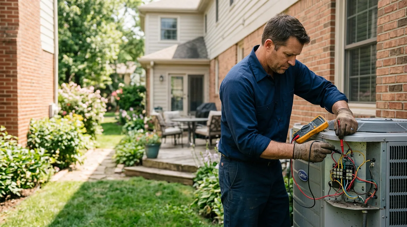 HVAC technician working near Hundred, WV
